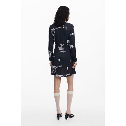 Desigual Black Elastane Dress