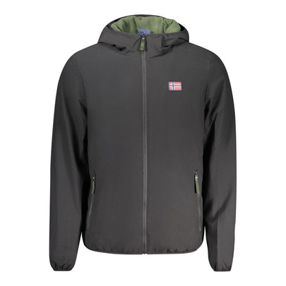 Norwegen 1963 Schwarze Polyester-Herrenjacke