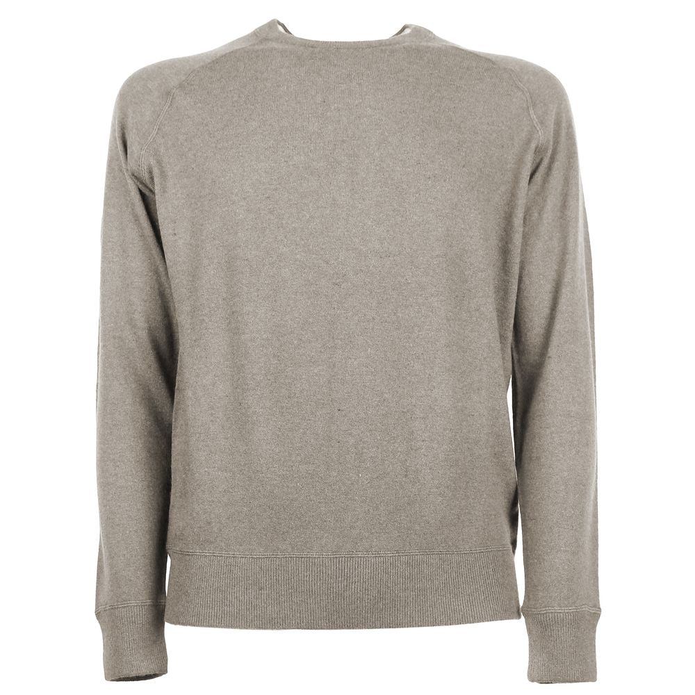 Emilio Romanelli Beige Kaschmir-Herrenpullover