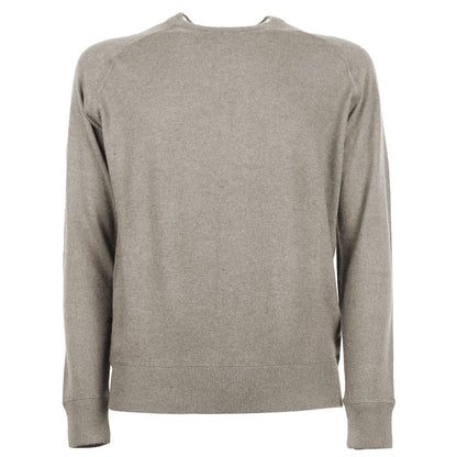 Emilio Romanelli Beige Kaschmir-Herrenpullover
