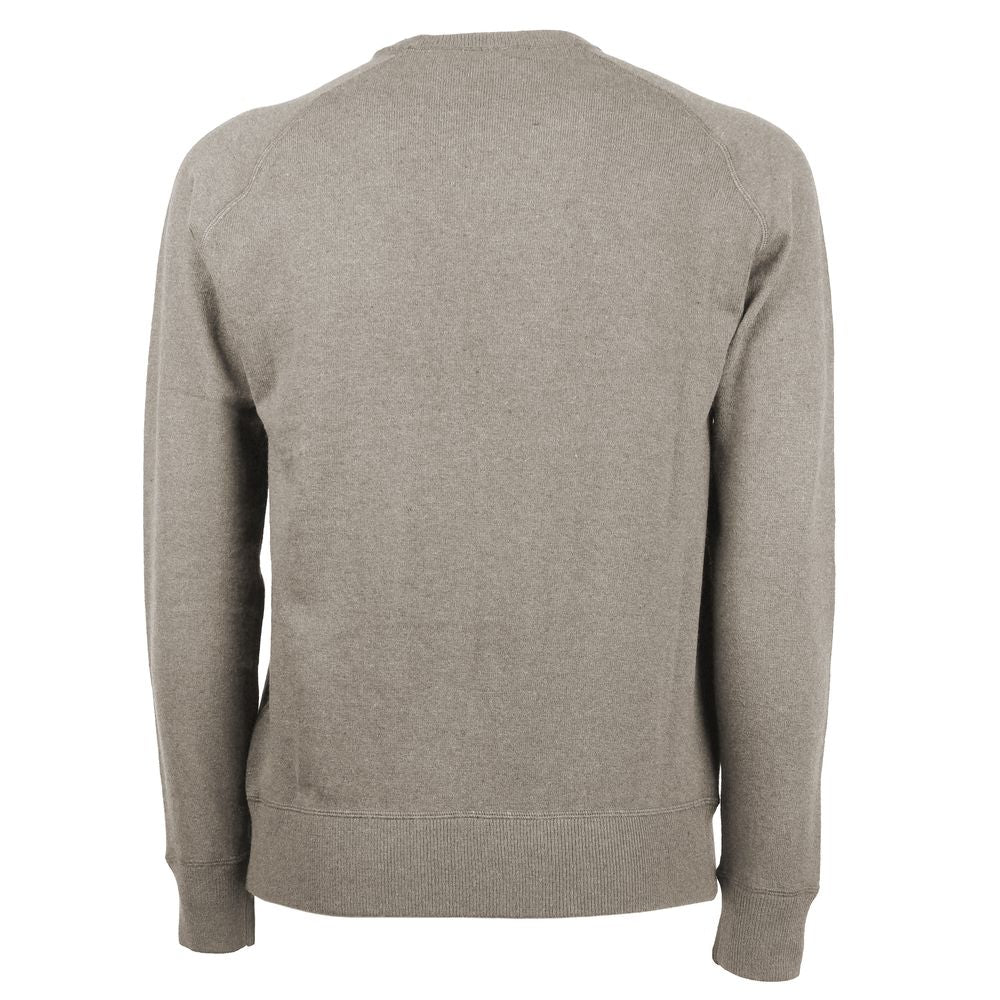 Emilio Romanelli Beige Kaschmir-Herrenpullover