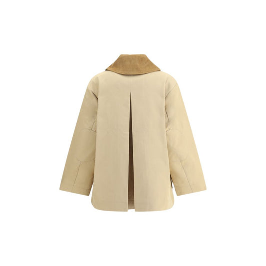 Ganni Beige Cotton Coat