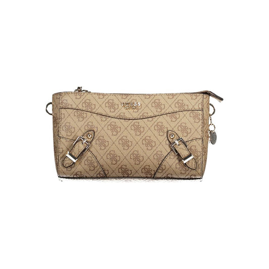 Guess Jeans Beige Polyethylen Handtasche