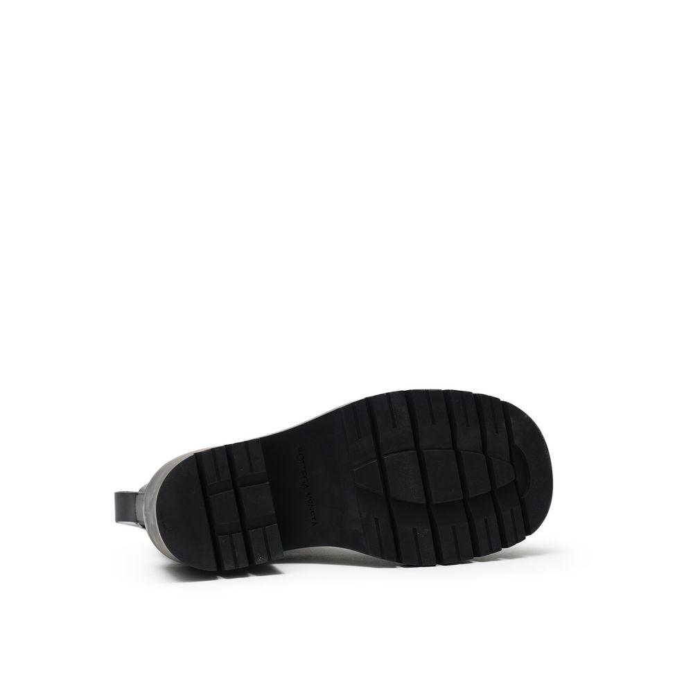 Bottega Veneta Black Leather Ankle Boots