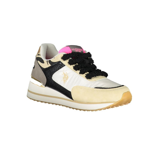 US POLO ASSN. Beige Polyester Sneaker