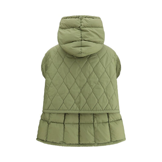 IENKI IENKI Green Nylon Sleveless Jacket