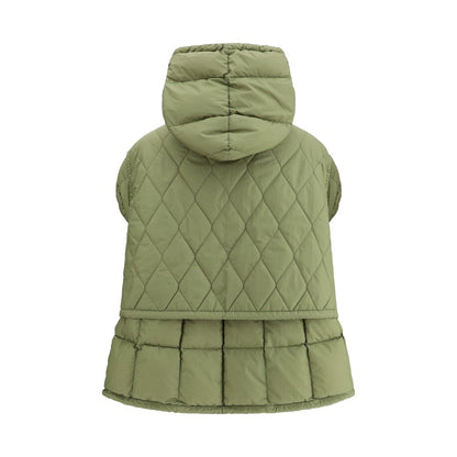 IENKI IENKI Green Nylon Sleveless Jacket