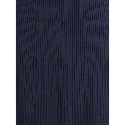SA SU PHI Blue Cashmere Casual Dress