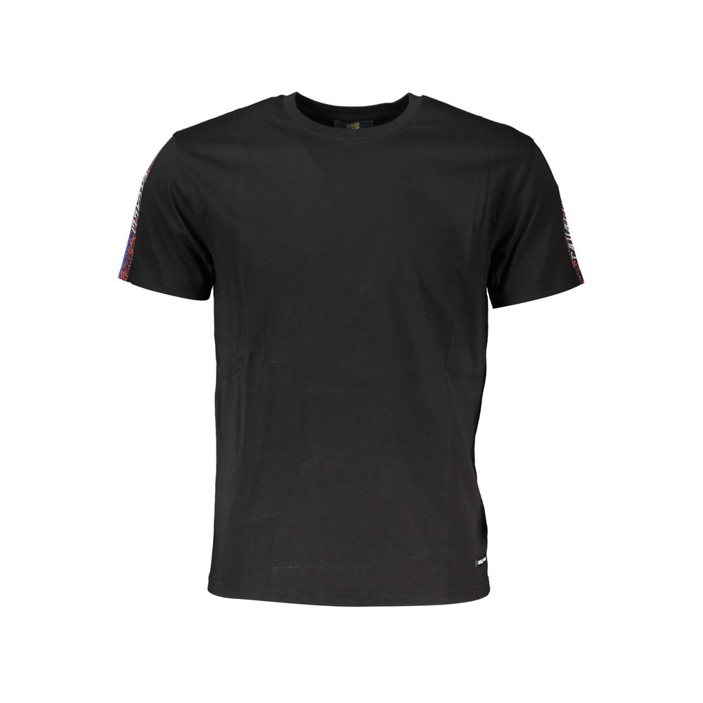 Schwarzes Baumwoll-T-Shirt der Cavalli Class