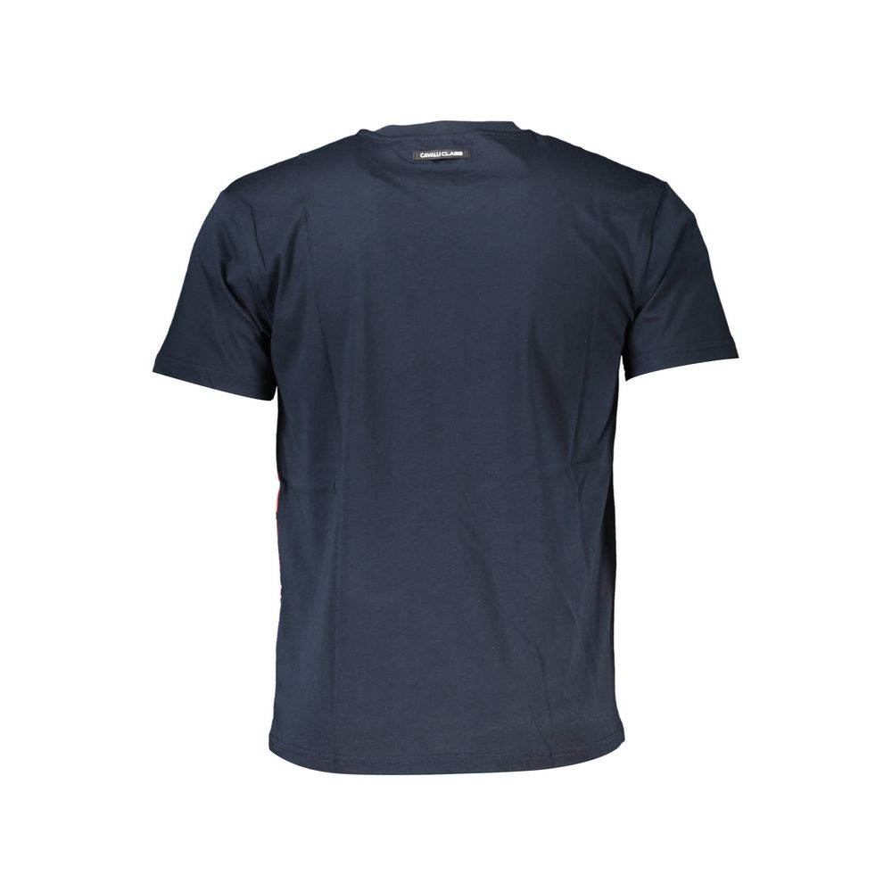Blaues Baumwoll-T-Shirt der Cavalli Class