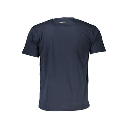 Blaues Baumwoll-T-Shirt der Cavalli Class