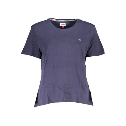 Tommy Hilfiger – Blaues Baumwoll-T-Shirt