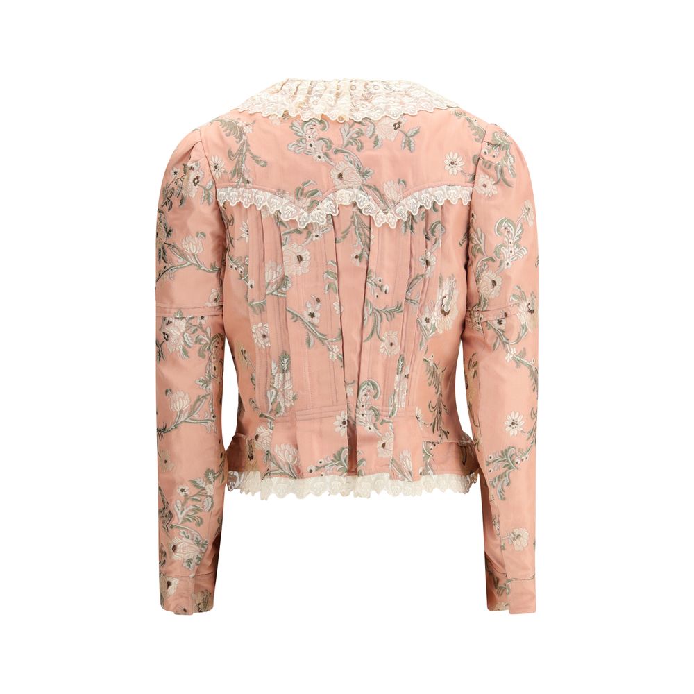 Chloé Fitted Jacket in jacquard taffeta and lace