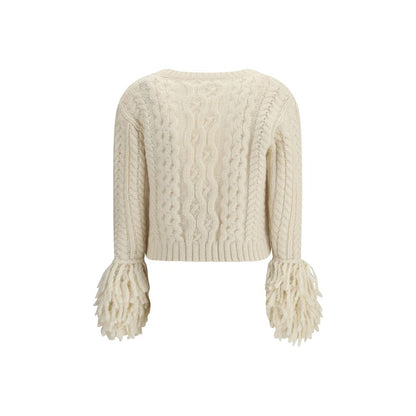 Moncler Cream Alpaca Vicugna Pacos Cardigan