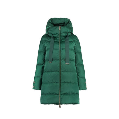 Herno Green Polyamide Coat
