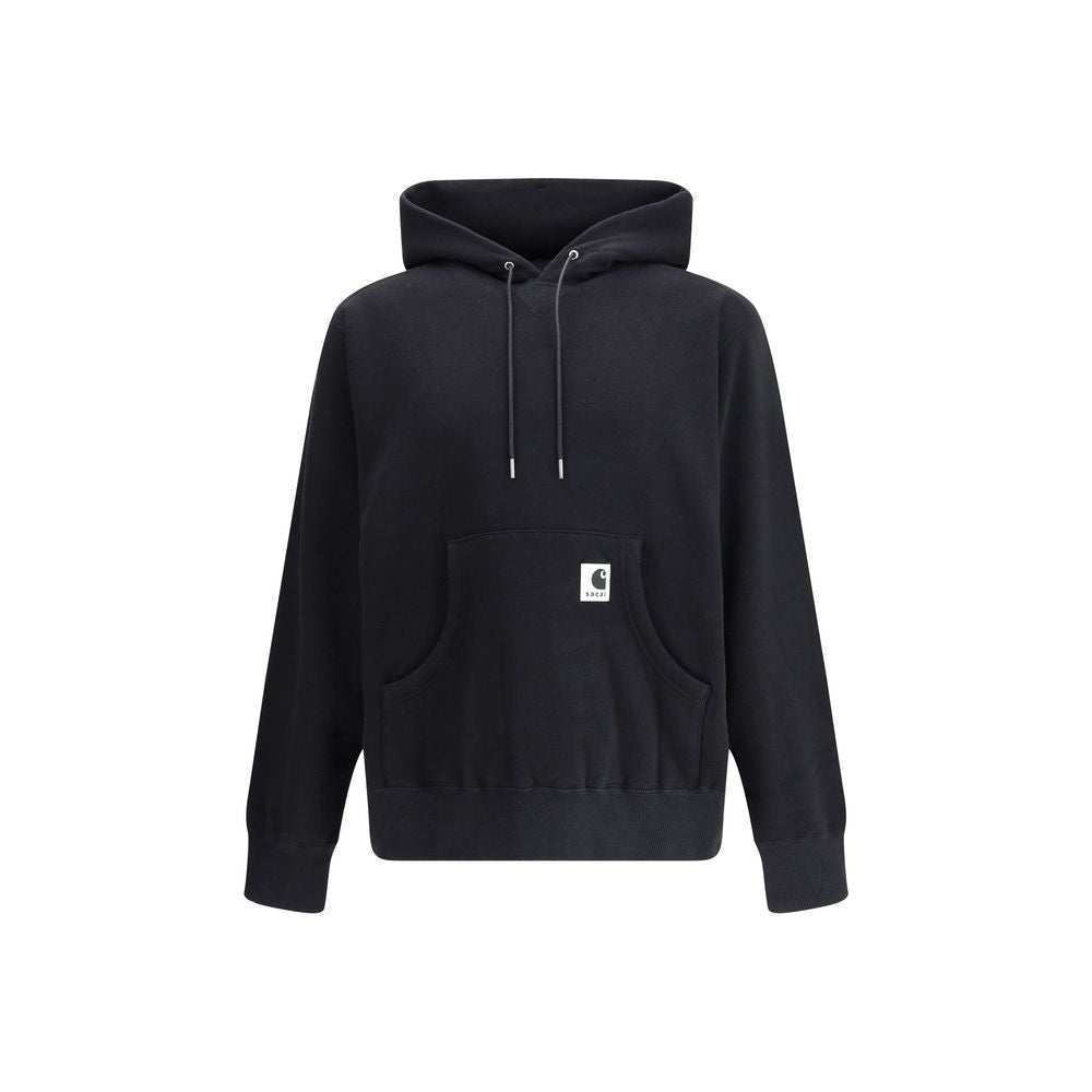 Sacai Black Cotton Sweatshirt