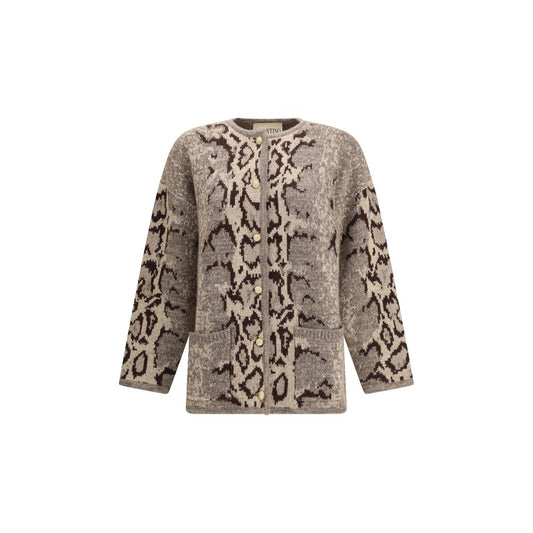 Valentino Animalier Cashmere Cardigan