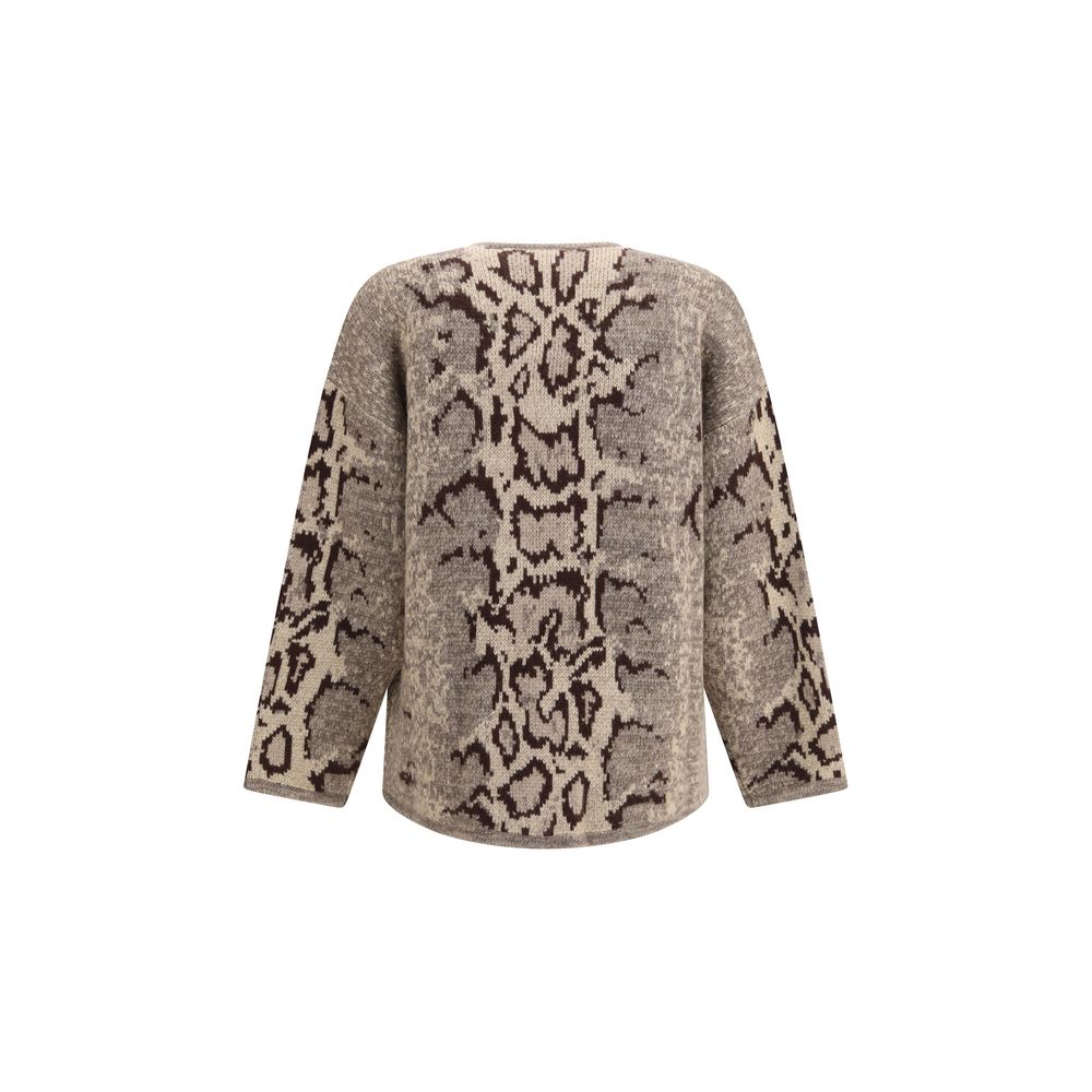 Valentino Animalier Cashmere Cardigan