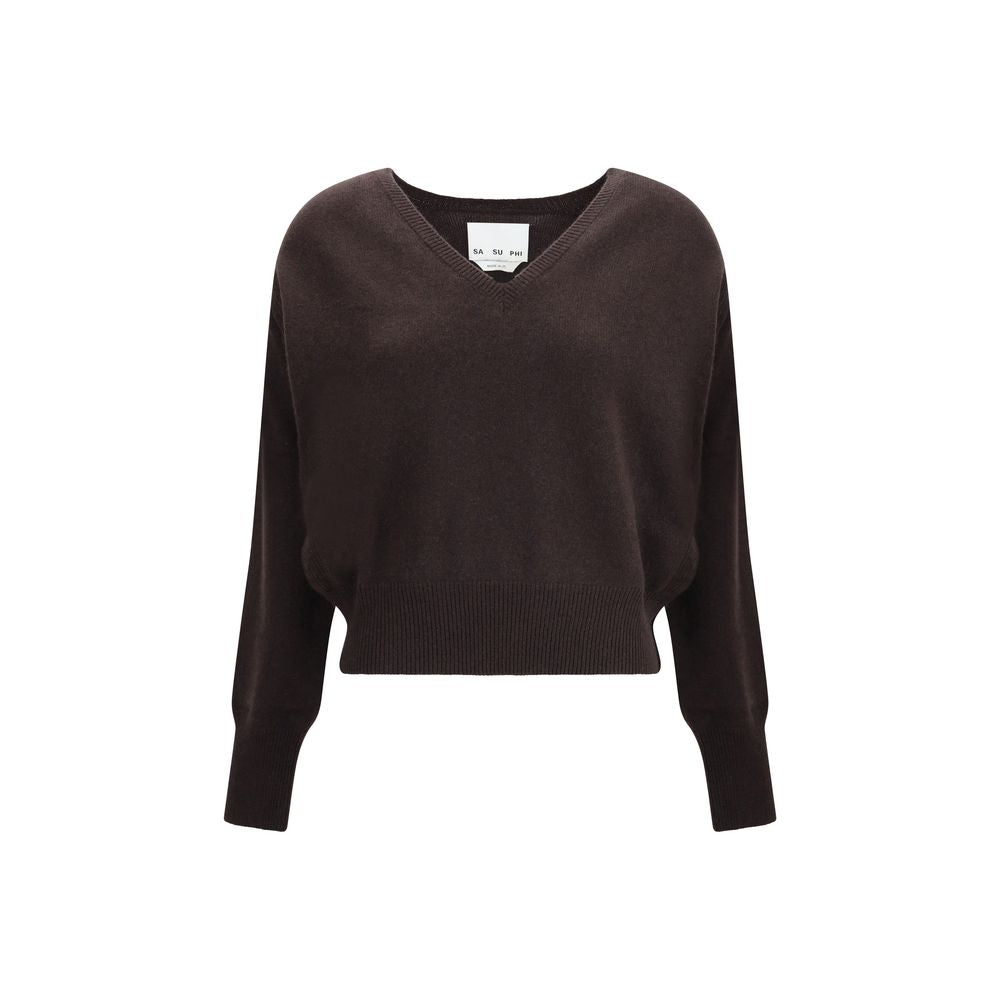 SA SU PHI Brown Cashmere Cashmere Sweater
