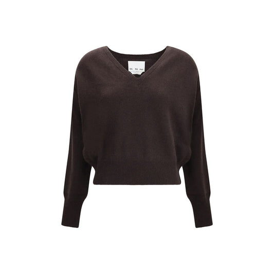 SA SU PHI Brown Cashmere Cashmere Sweater