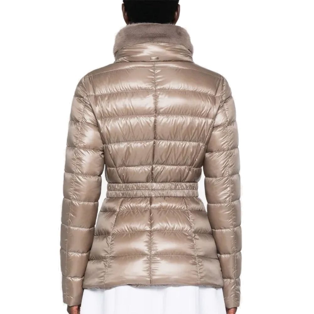 Herno Claudia Faux Fur-Trimmed Down Jacket