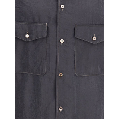 Lemaire Gray Silk Shirt