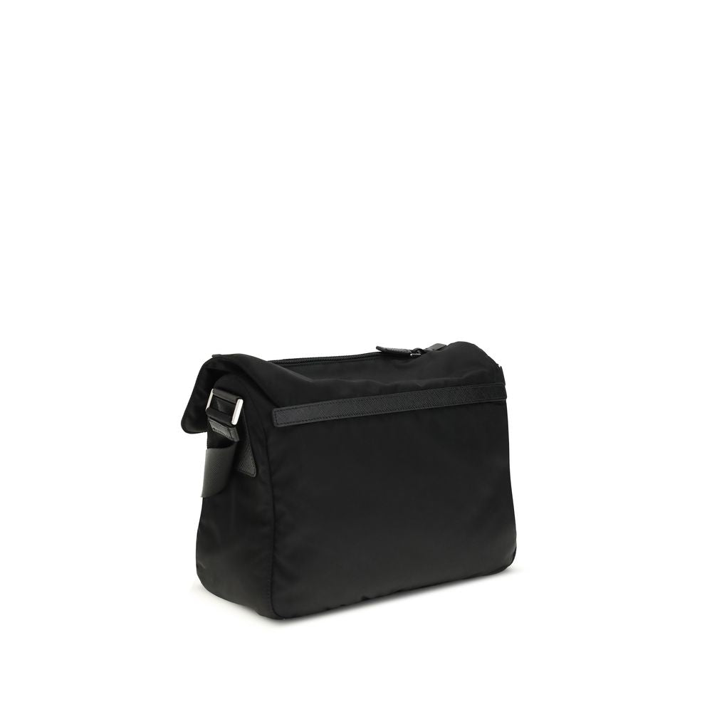 Prada Schwarze Schultertasche aus Polyamid