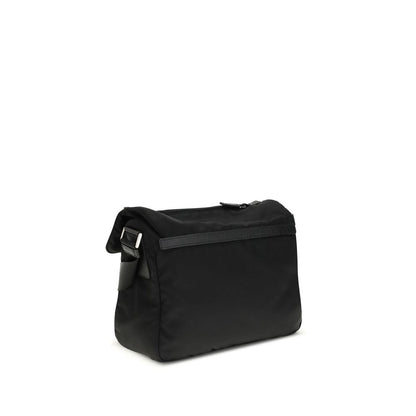Prada Schwarze Schultertasche aus Polyamid