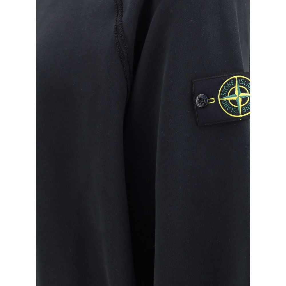 Stone Island Baumwoll-Sweatshirt mit Rundhalsausschnitt