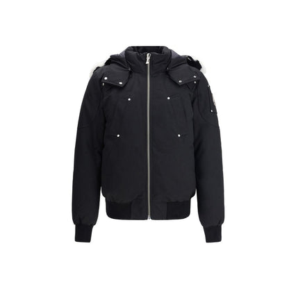 Moose Knuckles Black Cotton Bomber