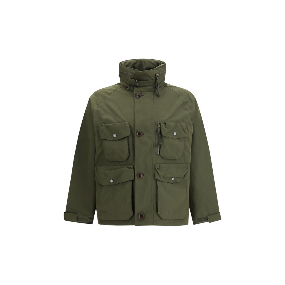 Barbour Green Polyester Shell Jacket