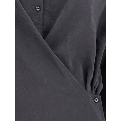 Lemaire Black Silk Dress Shirt