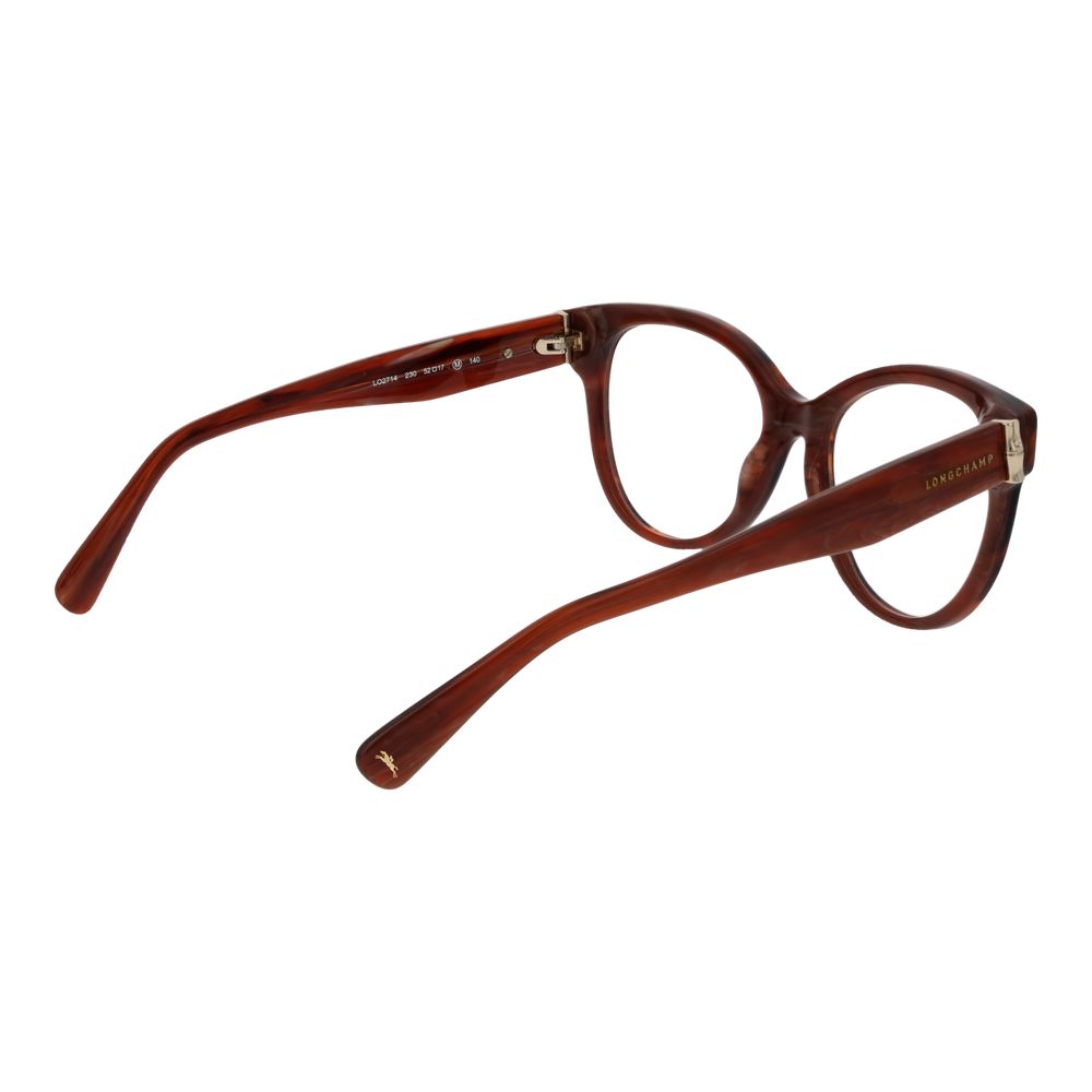 Longchamp Braune Acetat-Brille (Gestell)