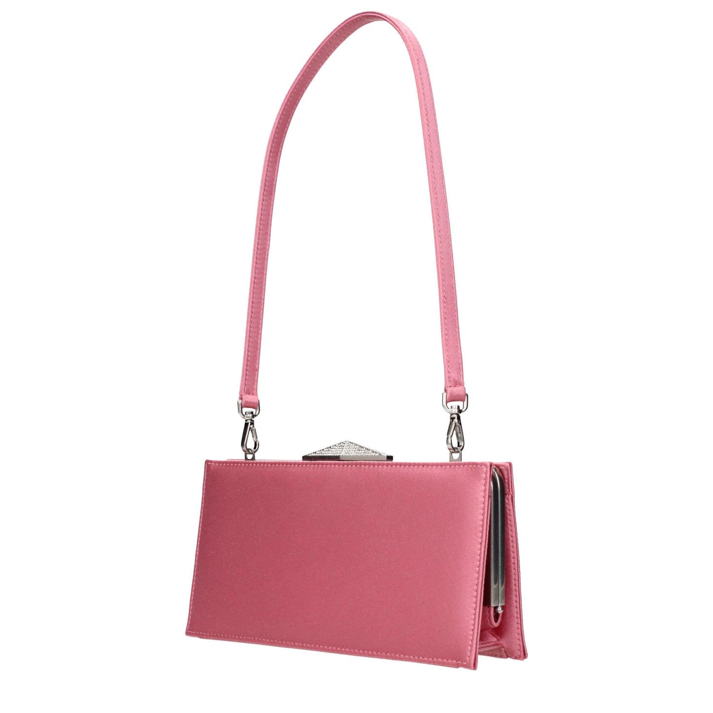Jimmy Choo Pink Satin Clutch Bag