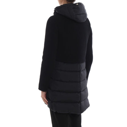 Herno Black Polyamide Coat