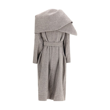 Ferragamo Brown Fleece Wool Coat