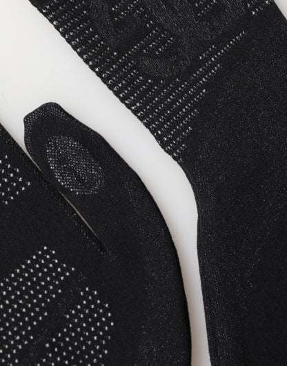 Dolce & Gabbana Black DG Logo Cotton Hands Mitten Men Gloves