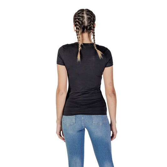 Guess – Schwarzes Baumwoll-T-Shirt