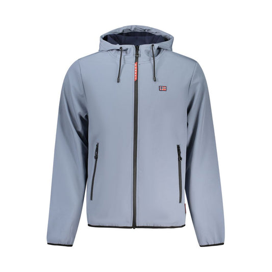 Norwegen 1963 Graue Polyester-Herrenjacke