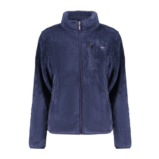 Norwegen 1963 Blauer Polyester-Pullover für Damen