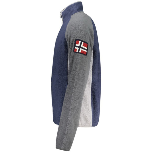 Norwegen 1963 Blauer Polyester-Herrenpullover