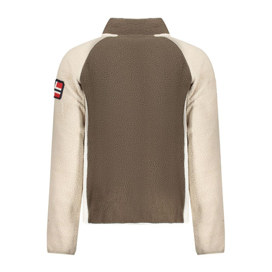 Norwegen 1963 Brauner Polyester-Herrenpullover