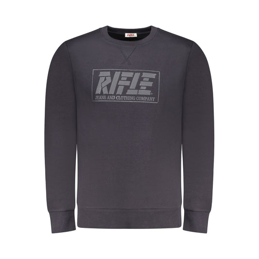 Gewehrblauer Baumwollpullover für Herren