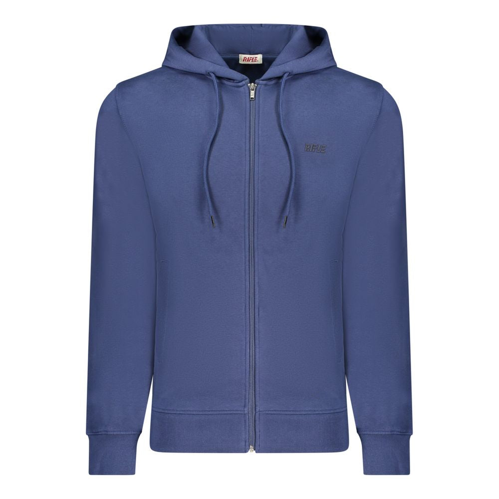 Gewehrblauer Baumwollpullover für Herren