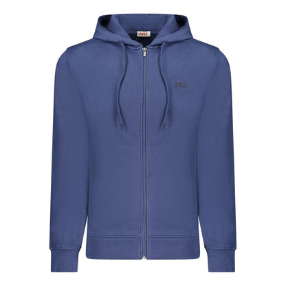 Gewehrblauer Baumwollpullover für Herren