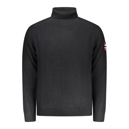 Norwegen 1963 Blauer Wollpullover für Herren