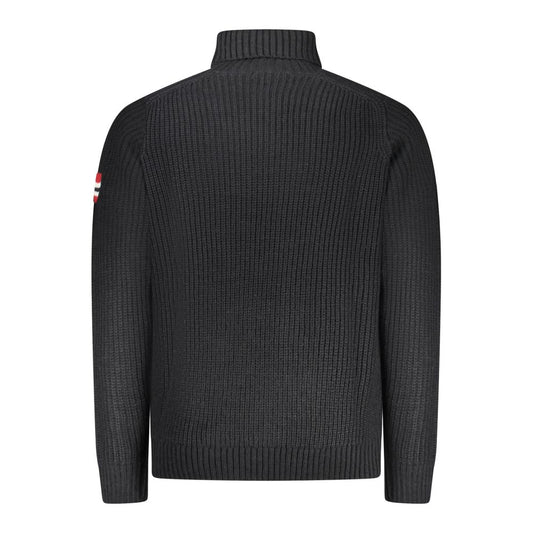 Norwegen 1963 Blauer Wollpullover für Herren