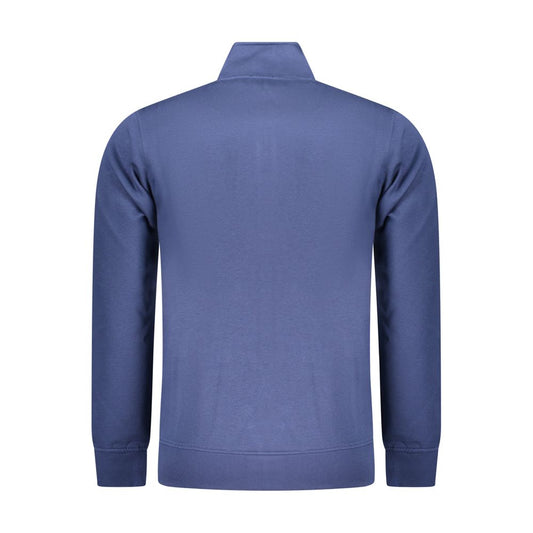 Gewehrblauer Baumwollpullover für Herren