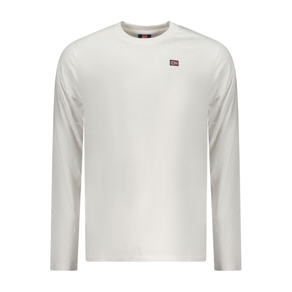 Norwegen 1963 Weißes Baumwoll-Herren-T-Shirt