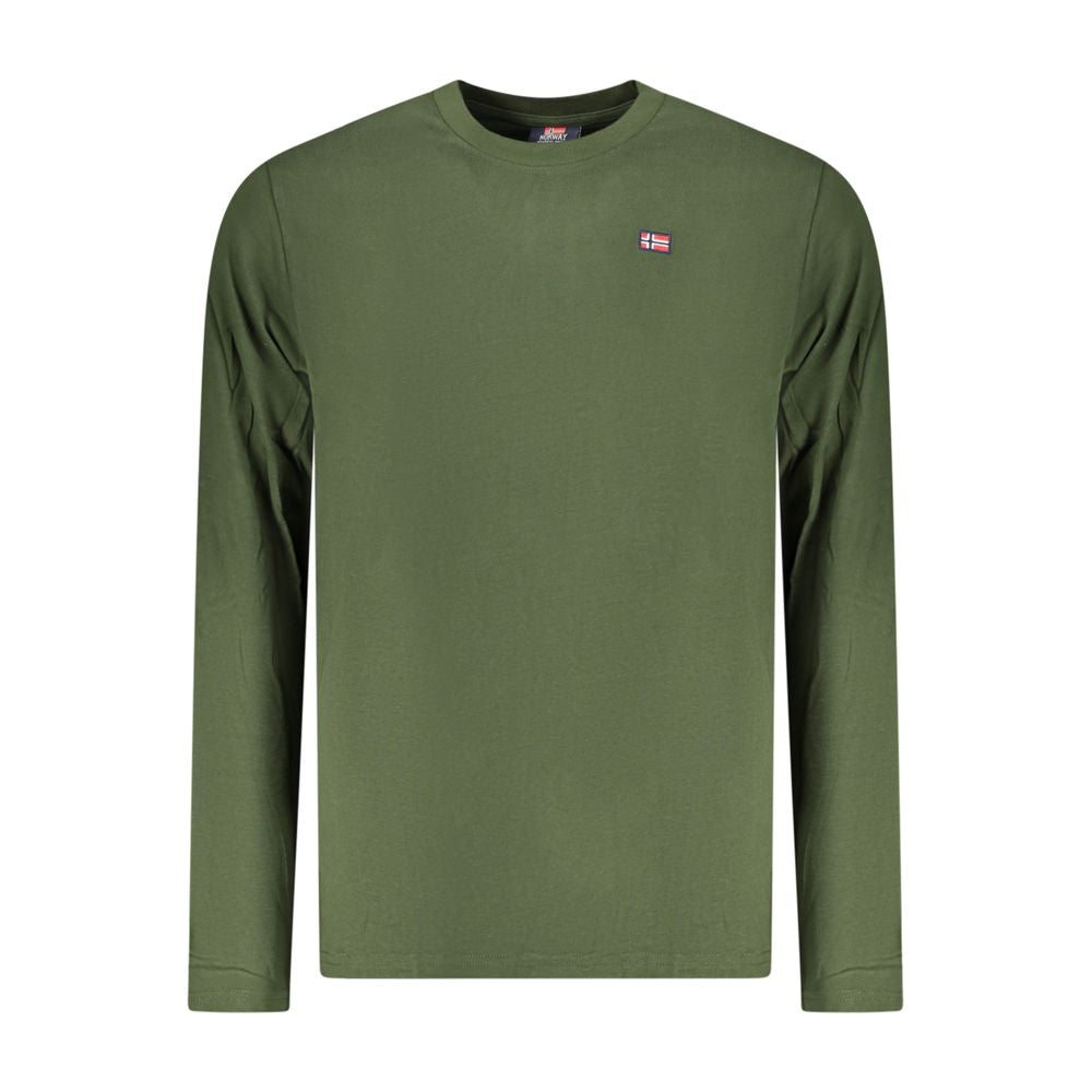 Norwegen 1963 Grünes Baumwoll-Herren-T-Shirt